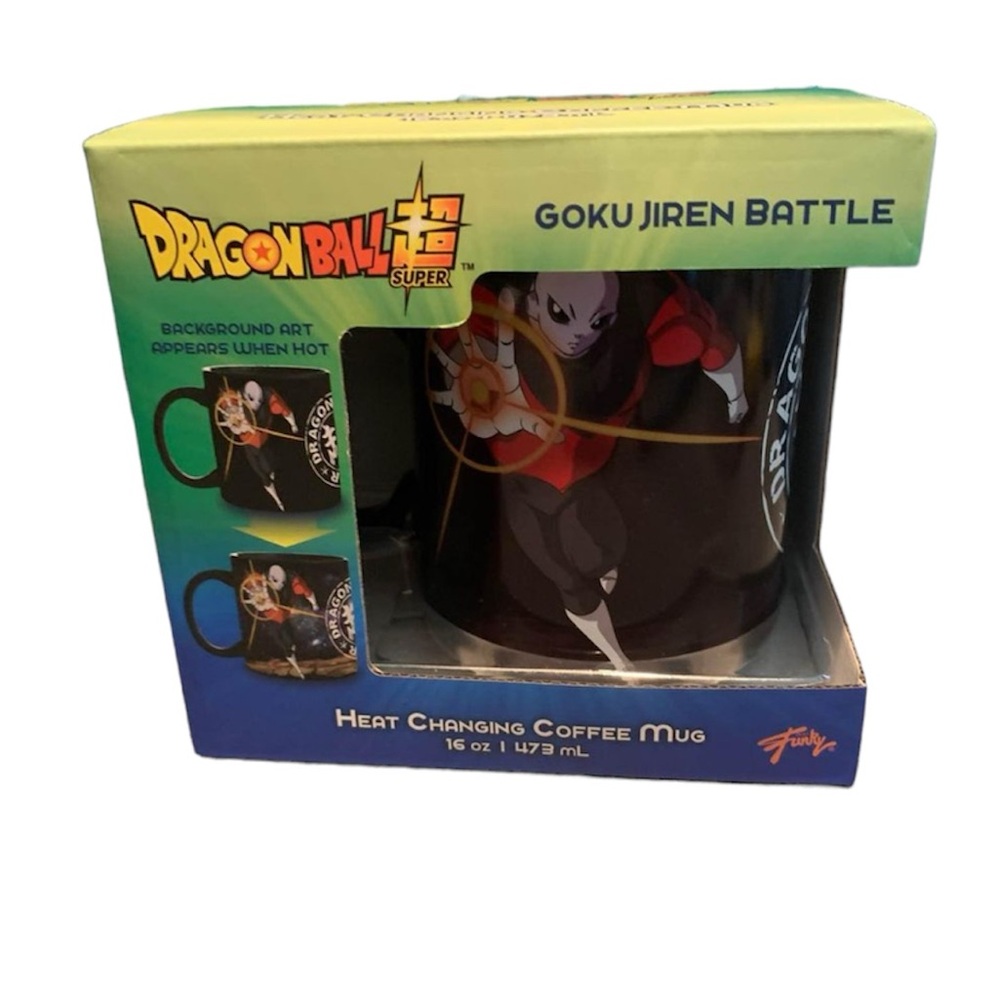 NEW Dragonball Z Super Goku Jiren Battle Heat Changing Coffee Mug Cup 16 oz